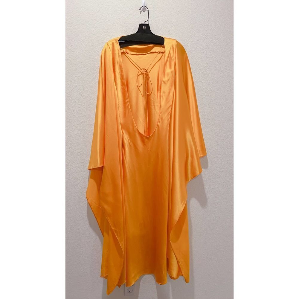 Cult Gaia KESIA silk GOWN in gold XL - Picture 7 of 12